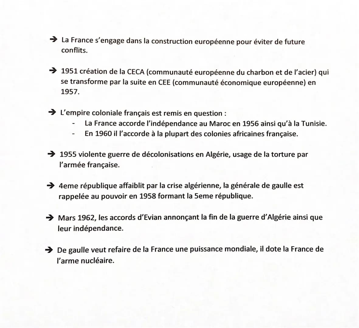Fiche histoire thème 2 :
Chapitre 1:
➜ La seconde guerre mondiale a une conclusion terrible, 50 à 70 millions de morts
et des villes ravagés