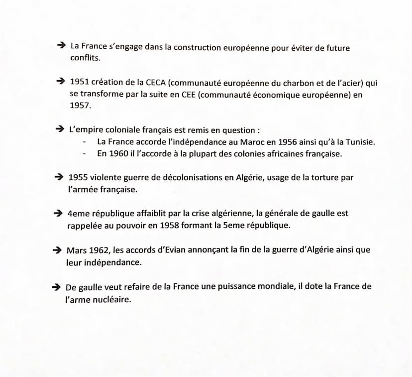 Fiche histoire thème 2 :
Chapitre 1:
➜ La seconde guerre mondiale a une conclusion terrible, 50 à 70 millions de morts
et des villes ravagés