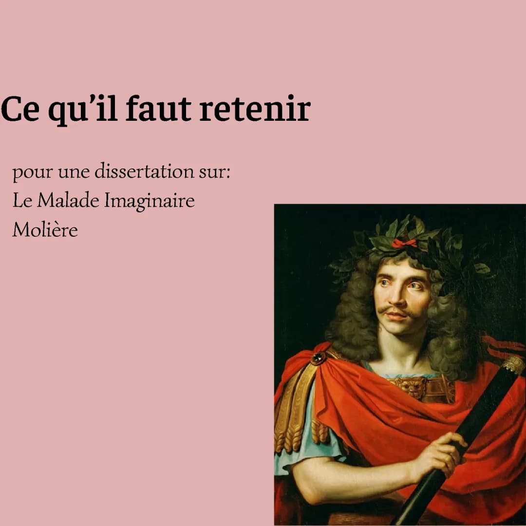 Le Malade imaginaire Résumé et Analyse PDF pour le Bac Français