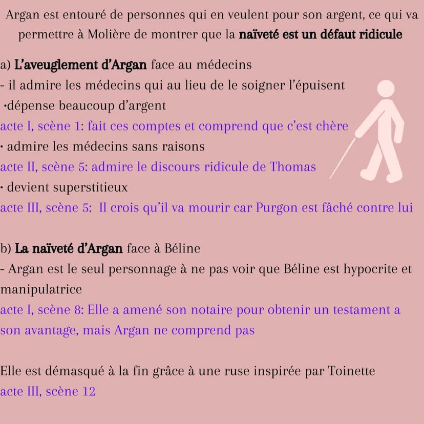 Ce qu'il faut retenir
pour une dissertation sur:
Le Malade Imaginaire
Molière un spectacle divertissant
RIRE
> comiques
INTRIGUE COMPLEXE
ST