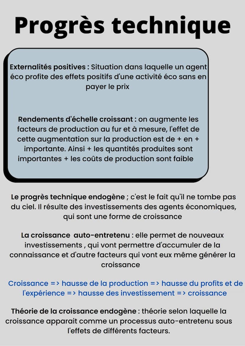 Quels sont les sources et les
défis de la croissance
éco ?
LE PIB : c'est l'ensemble de
biens et de services créent en
France sur 1 an.
PIB=