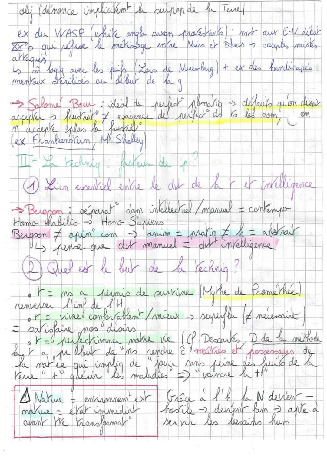 Chap 5: L'humain et ses limites
I-G humain
qui doit être dépasse
*XX
is → dépasser les lim de l'hum -> PB
- Feuerbach Essence du christianis