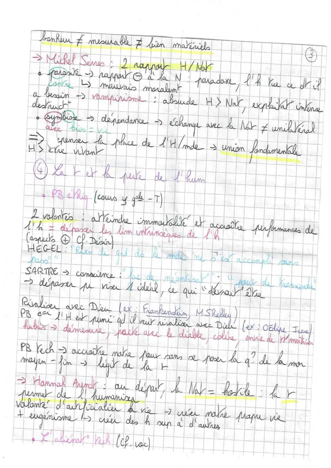Chap 5: L'humain et ses limites
I-G humain
qui doit être dépasse
*XX
is → dépasser les lim de l'hum -> PB
- Feuerbach Essence du christianis