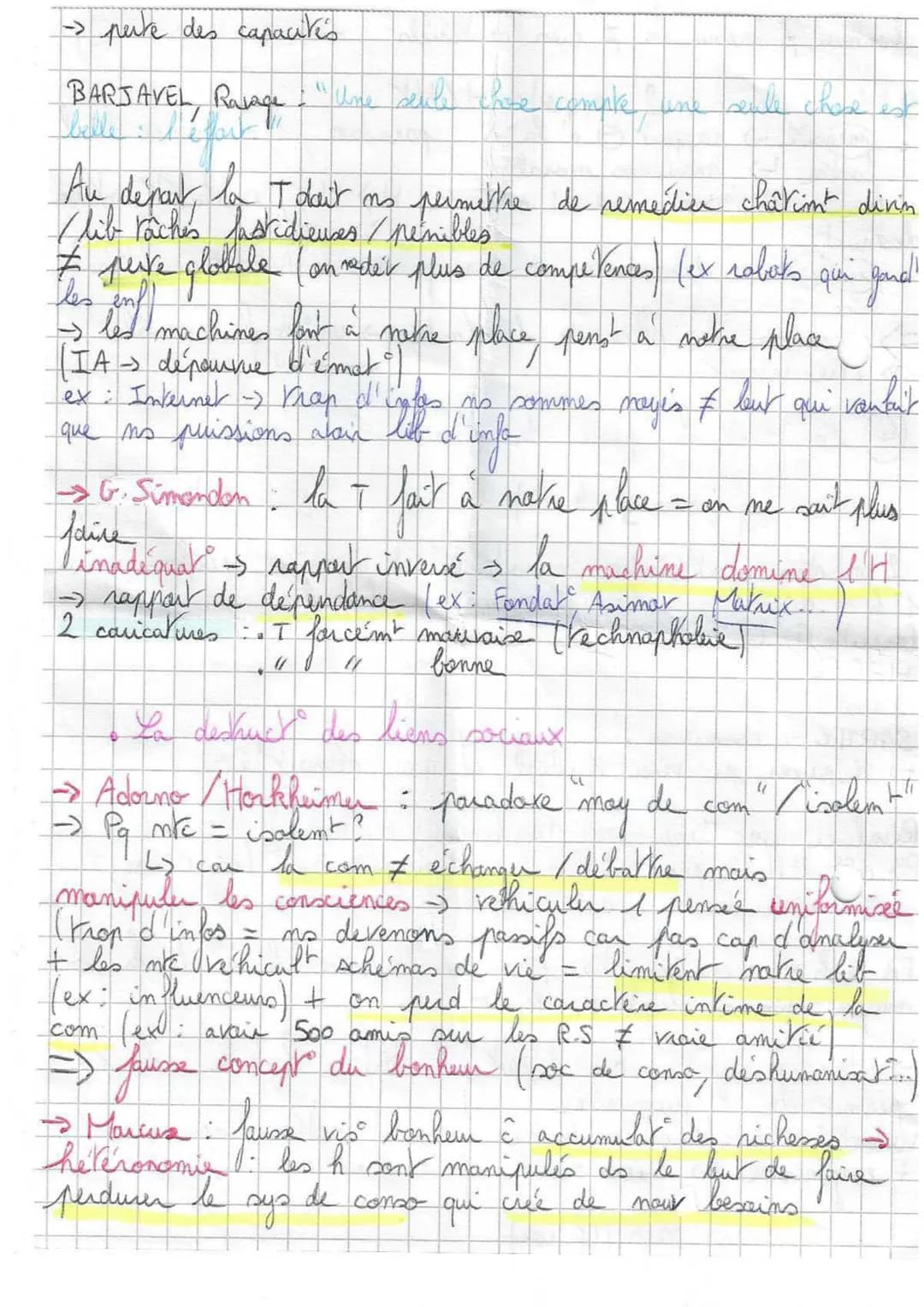 Chap 5: L'humain et ses limites
I-G humain
qui doit être dépasse
*XX
is → dépasser les lim de l'hum -> PB
- Feuerbach Essence du christianis