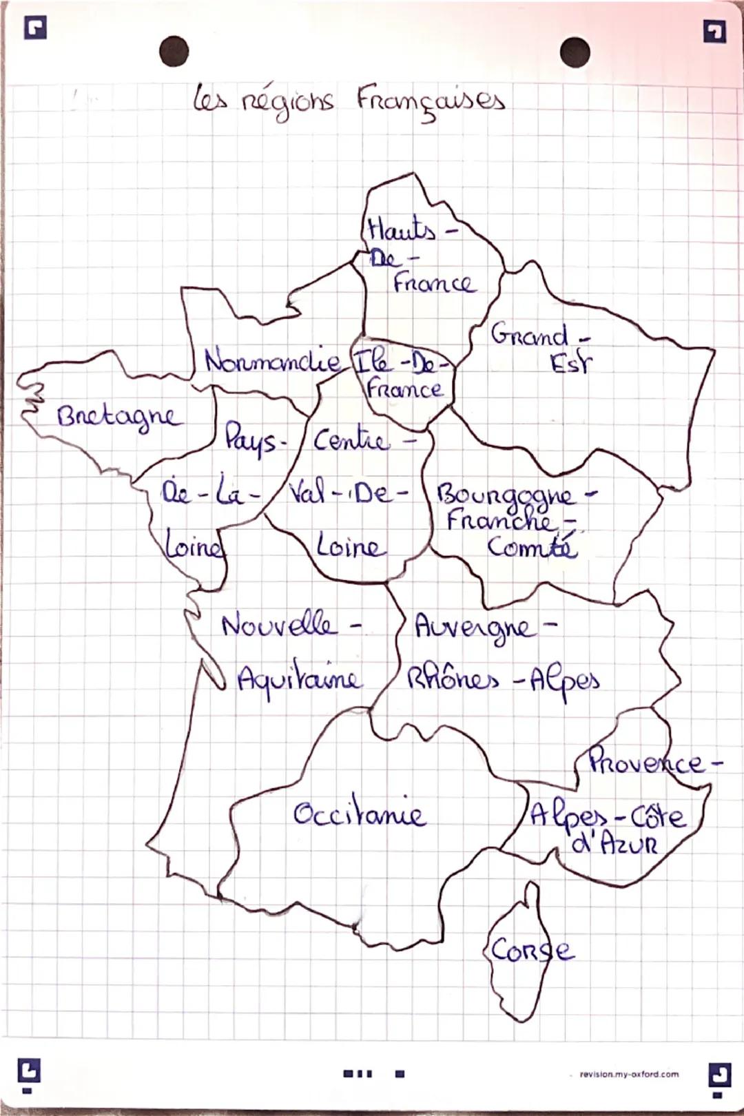 --- OCR Start ---
Les grandes villes de France, les fleuves, les
pays frontaliers et les mers et océans
Mer du Nord
Dunflergy Belgique
Luxem