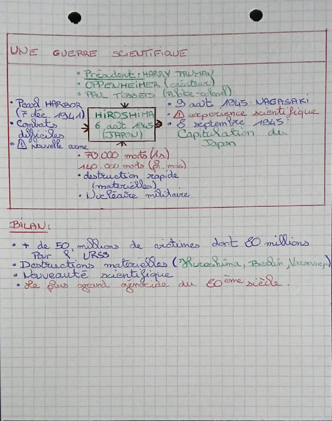 - Histoire

Chapitre nº 3: La Seconde Guerre Mondiale:
(1939-1945)

LES PRINCIPAUX ÉVÈNEMENTS DE LA S.G.M
- Septembre 1939: Invasion Pologne