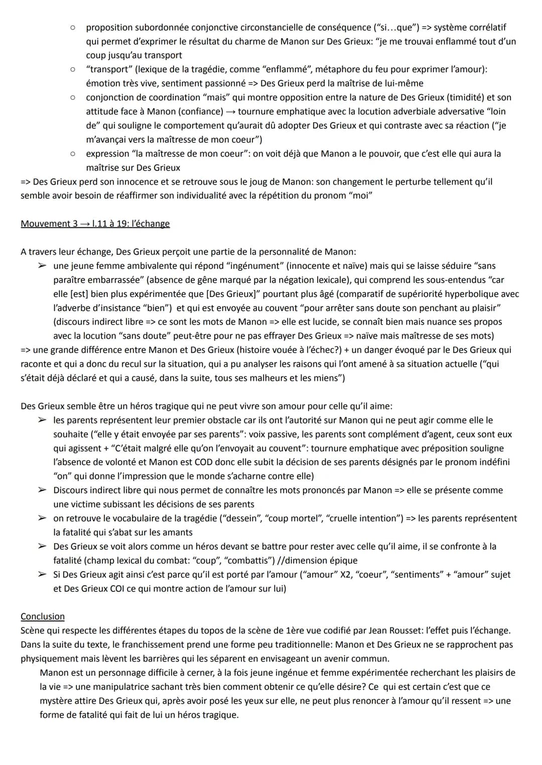 L'abbé Prévost, Manon Lescaut
Première partie, scène de rencontre
Projet de lecture: En quoi cette scène de première vue, topos romanesque p