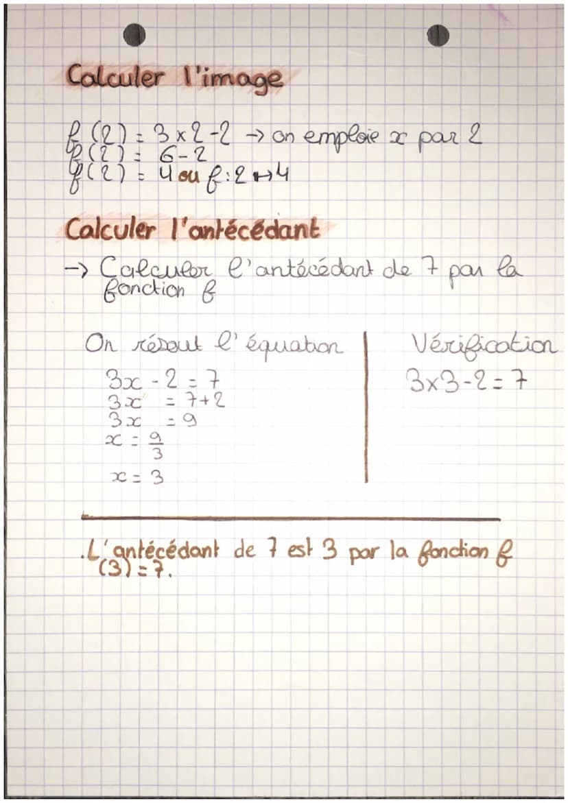 10M •
Maths
LES FONCTIONS
Une fonction est un procéde" qui fait correspondre
à une nombre un autre nombre unique. Le
premier a peur image le