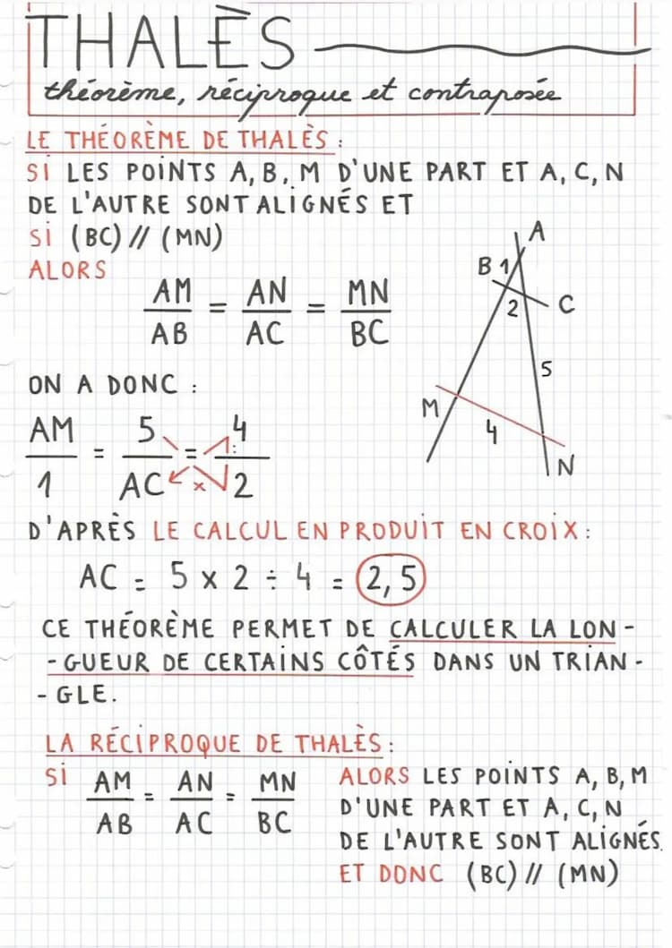 Know Théorème de Thalès et sa réciproque  thumbnail