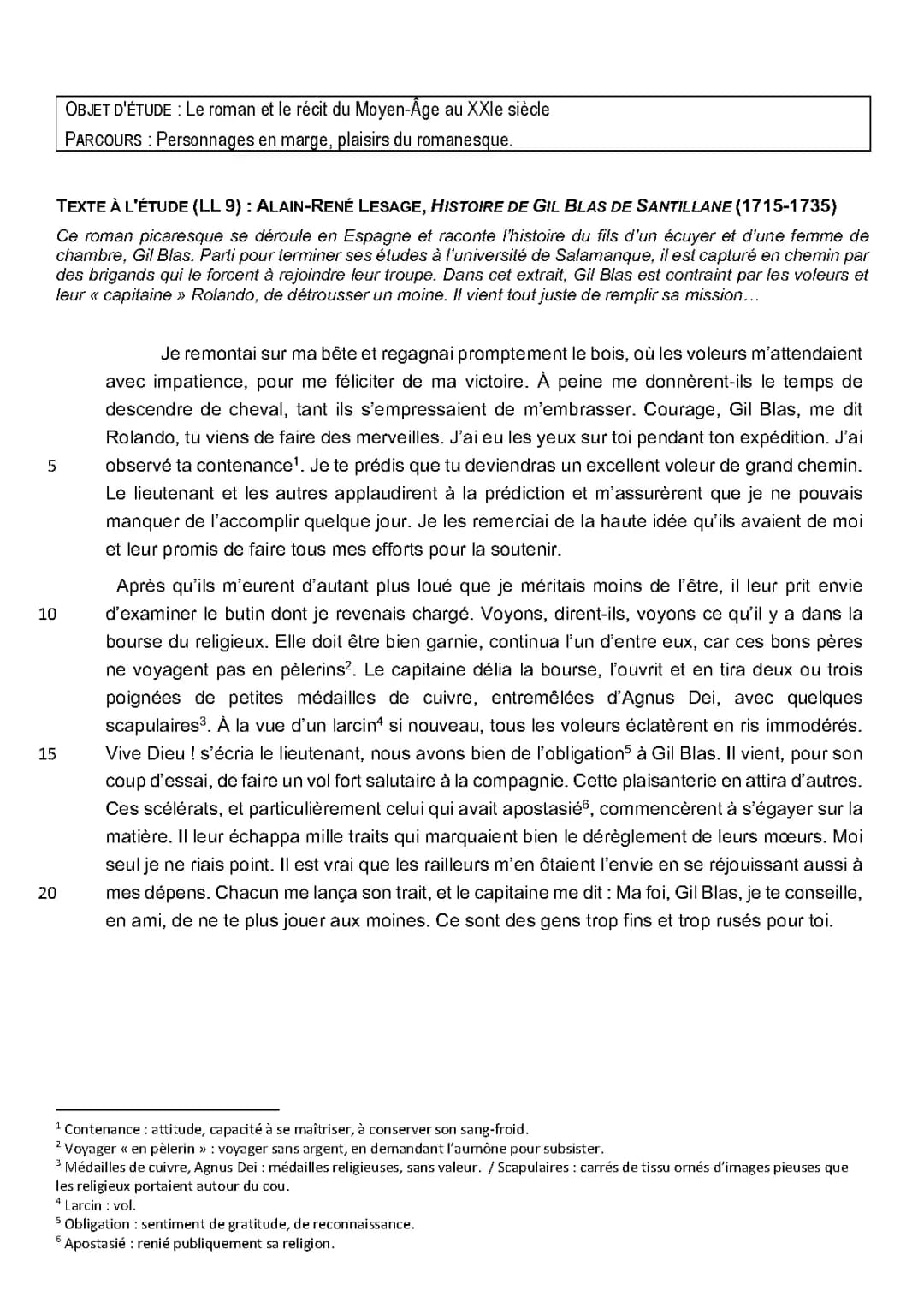 Aventure de Gil Blas: Un voyage dans le roman picaresque espagnol