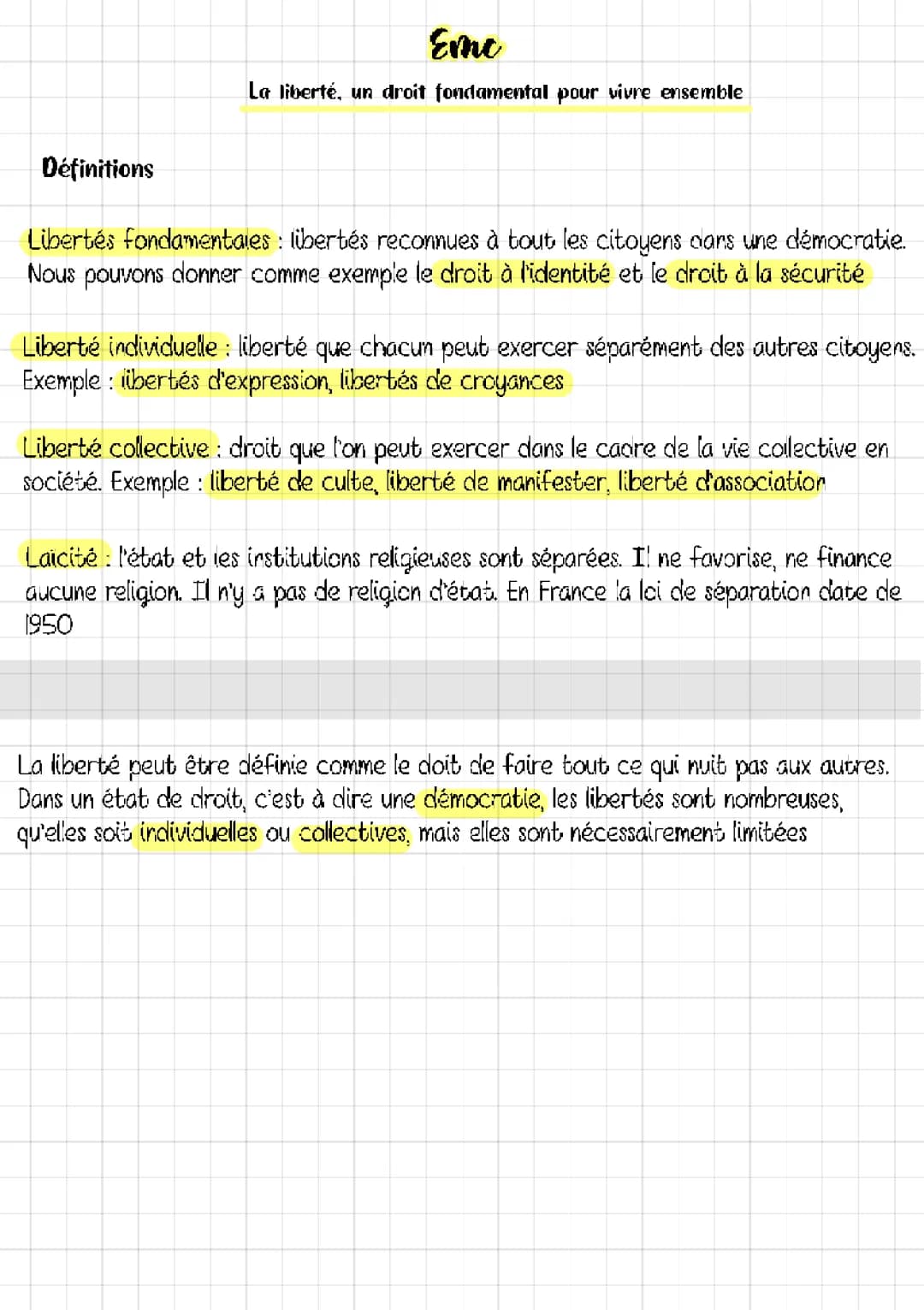 La Liberté et la Démocratie : Droits Fondamentaux et Liberté d'Expression
