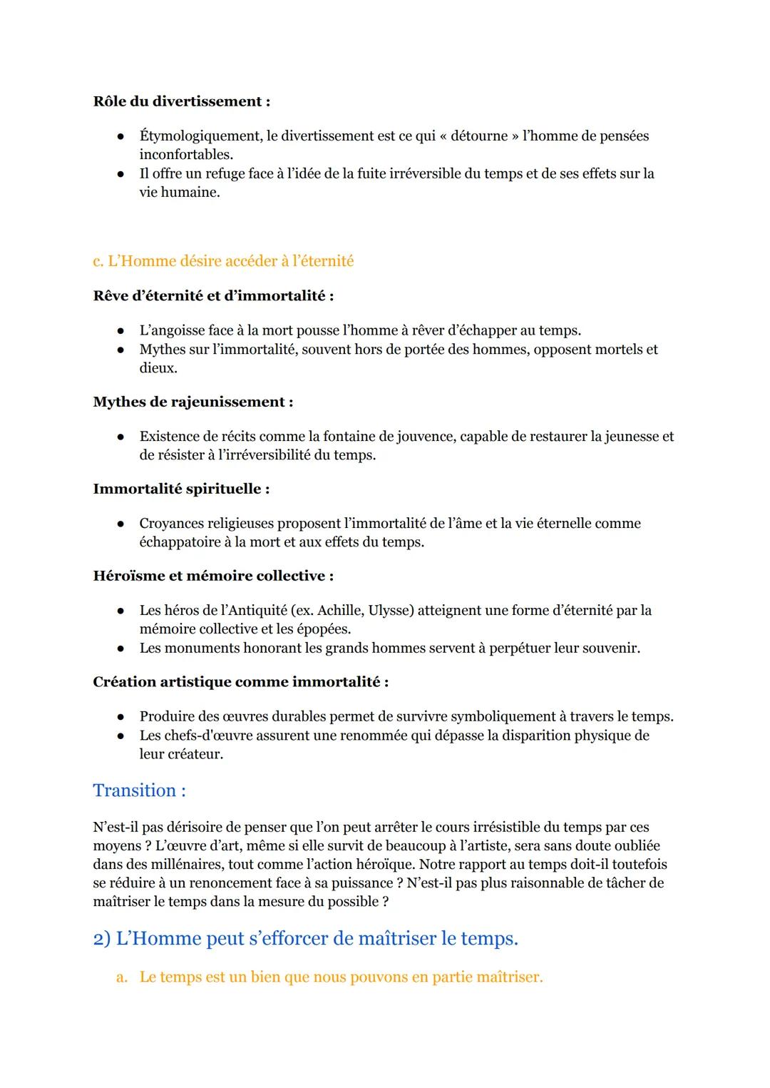 (3/17)
Le temps:
(Séquence 1, Partie 3)
Introduction :
Faut-il se désoler de vivre dans le temps ?
L'expérience quotidienne du temps:
- Impr