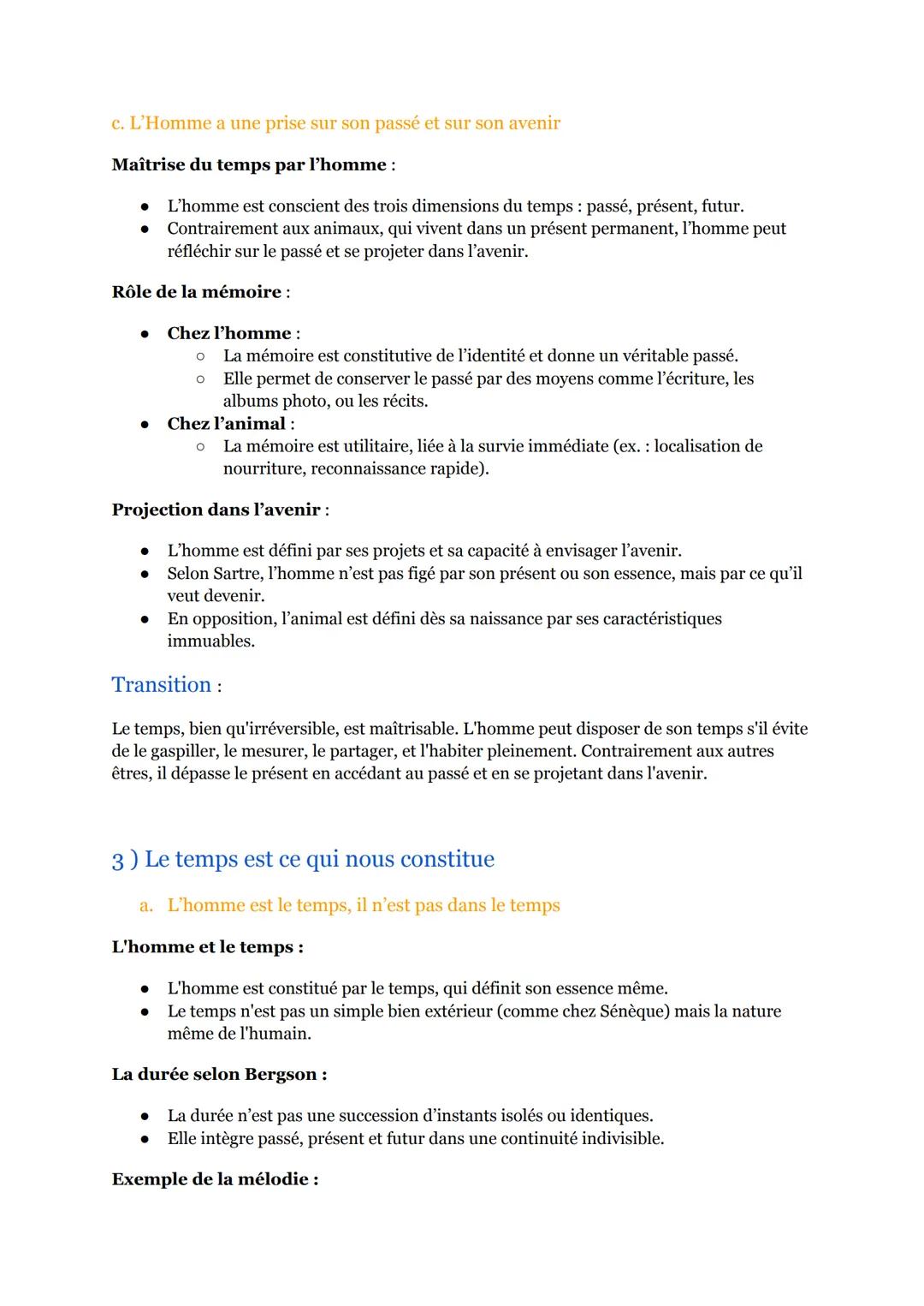 (3/17)
Le temps:
(Séquence 1, Partie 3)
Introduction :
Faut-il se désoler de vivre dans le temps ?
L'expérience quotidienne du temps:
- Impr