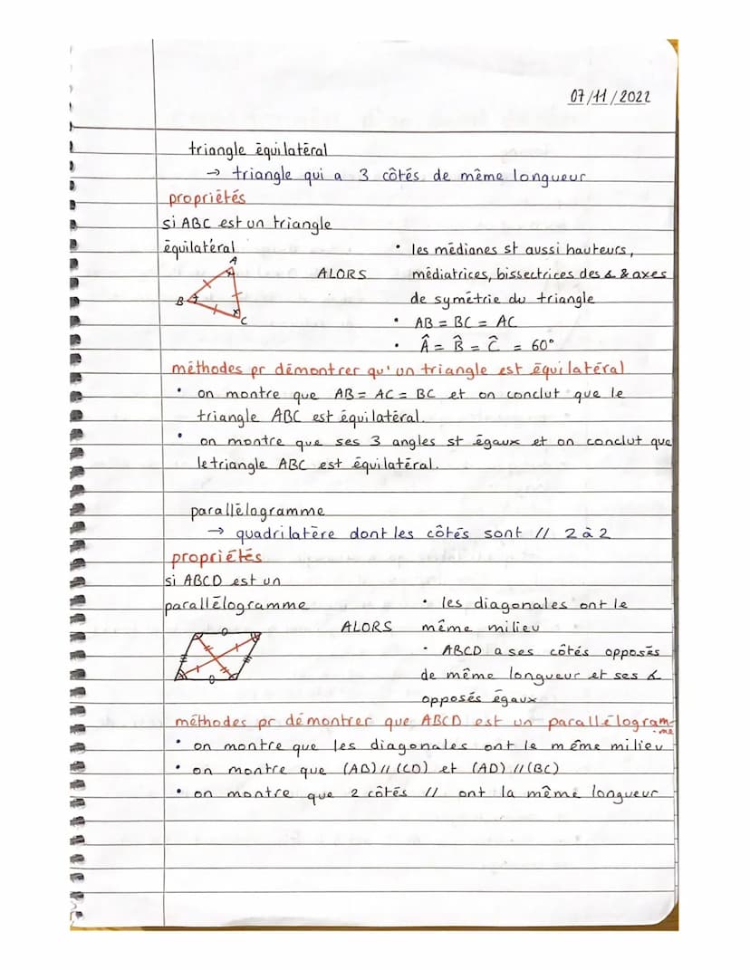 REPÉRAGE DANS LE PLAN
GÉOMÉTRIE
triangle rectangle
A
propriétés
si ABC est un triangle
rectangle en
●
triangle qui a un angle droit
méthodes