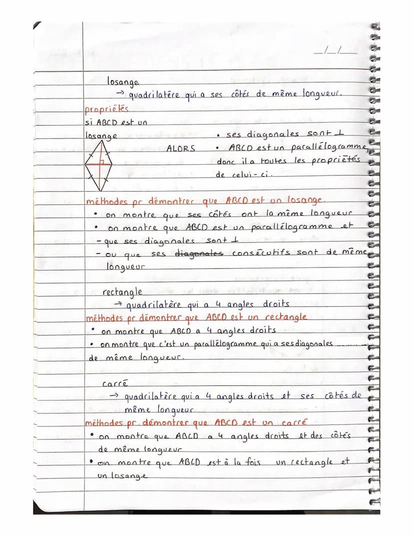REPÉRAGE DANS LE PLAN
GÉOMÉTRIE
triangle rectangle
A
propriétés
si ABC est un triangle
rectangle en
●
triangle qui a un angle droit
méthodes