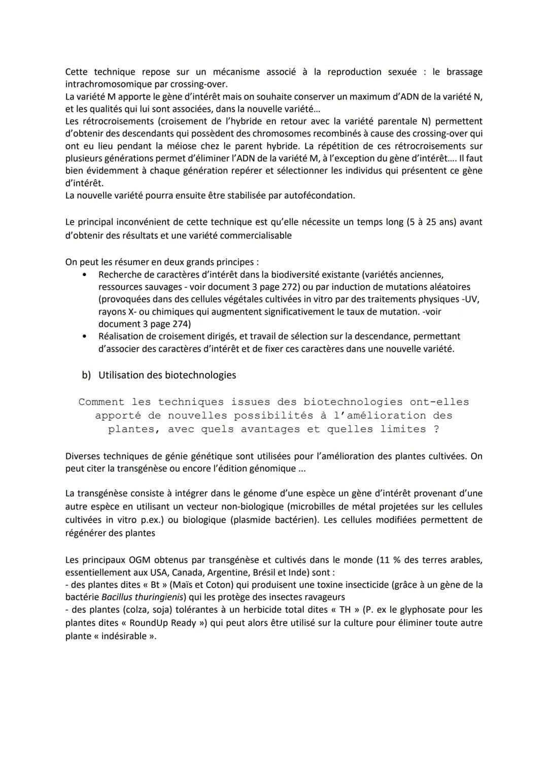 Chapitre 4
I.
LA DOMESTICATION DES
PLANTES
La domestication des plantes
Quelles sont les origines de plantes cultivées ?
Le maïs a été domes