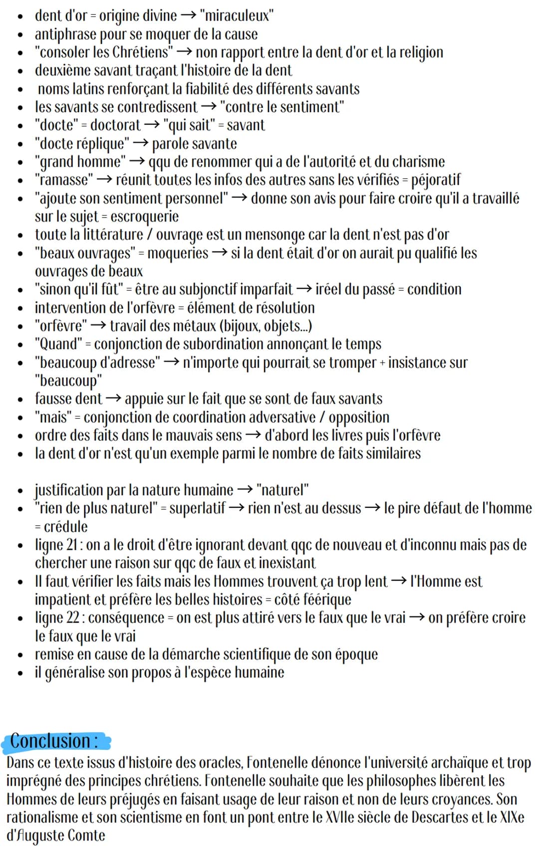 Introduction:
Présentation du texte :
"La dent d'or" est un texte publié par Fontenelle en 1687 dans "Histoire des oracles". A
cette époque,