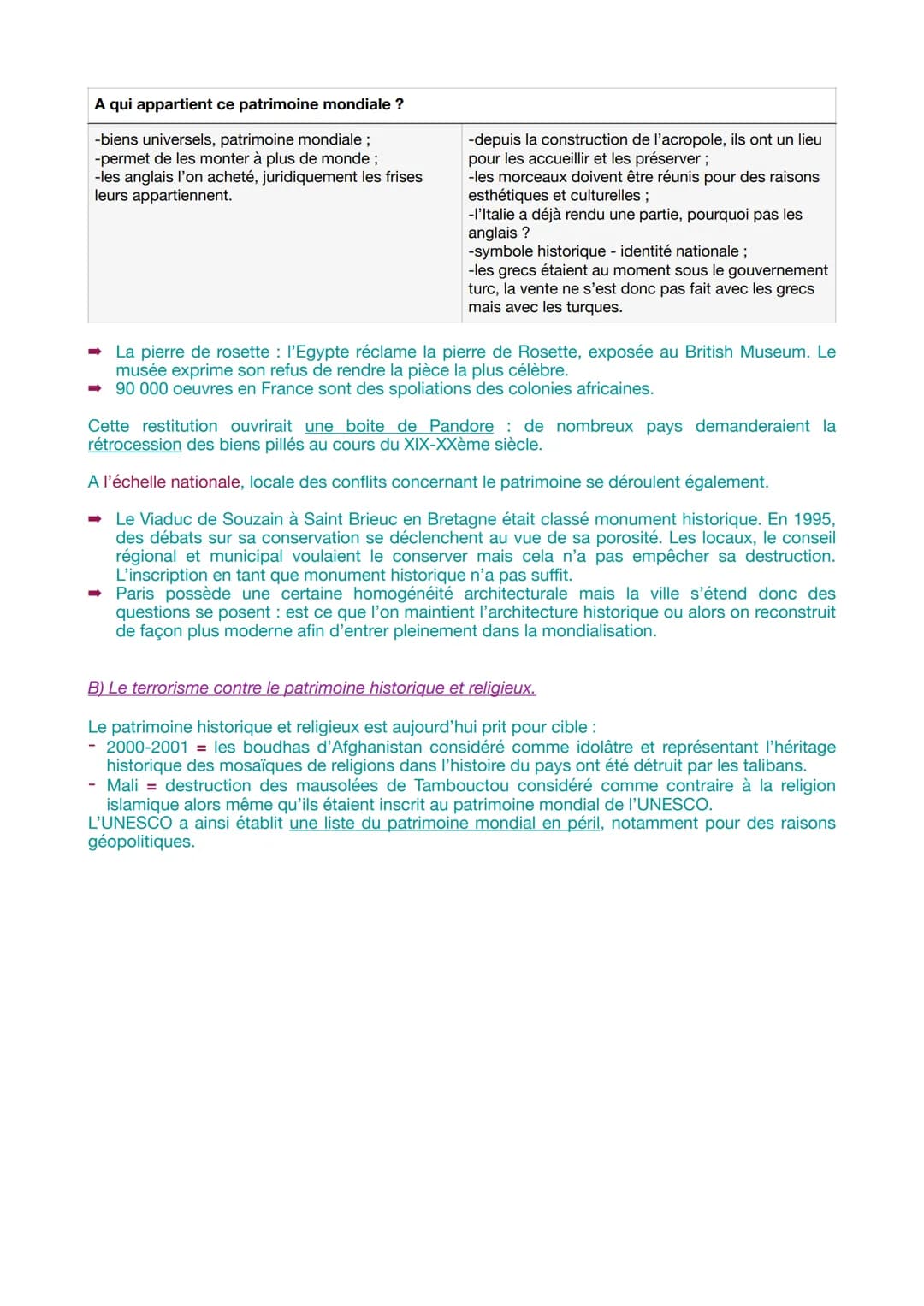 IDENTIFIER, PROTEGER ET VALORISER LE PATRIMOINE :
ENJEUX GÉOPOLITIQUES.
INTRODUCTION
Comment la notion du patrimoine s'est-elle construite e