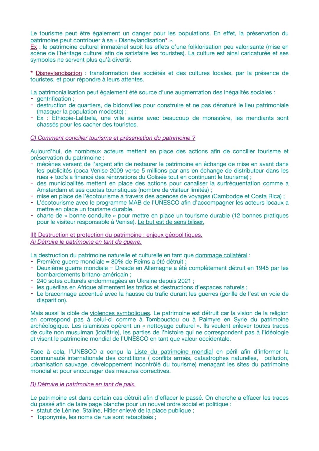 IDENTIFIER, PROTEGER ET VALORISER LE PATRIMOINE :
ENJEUX GÉOPOLITIQUES.
INTRODUCTION
Comment la notion du patrimoine s'est-elle construite e