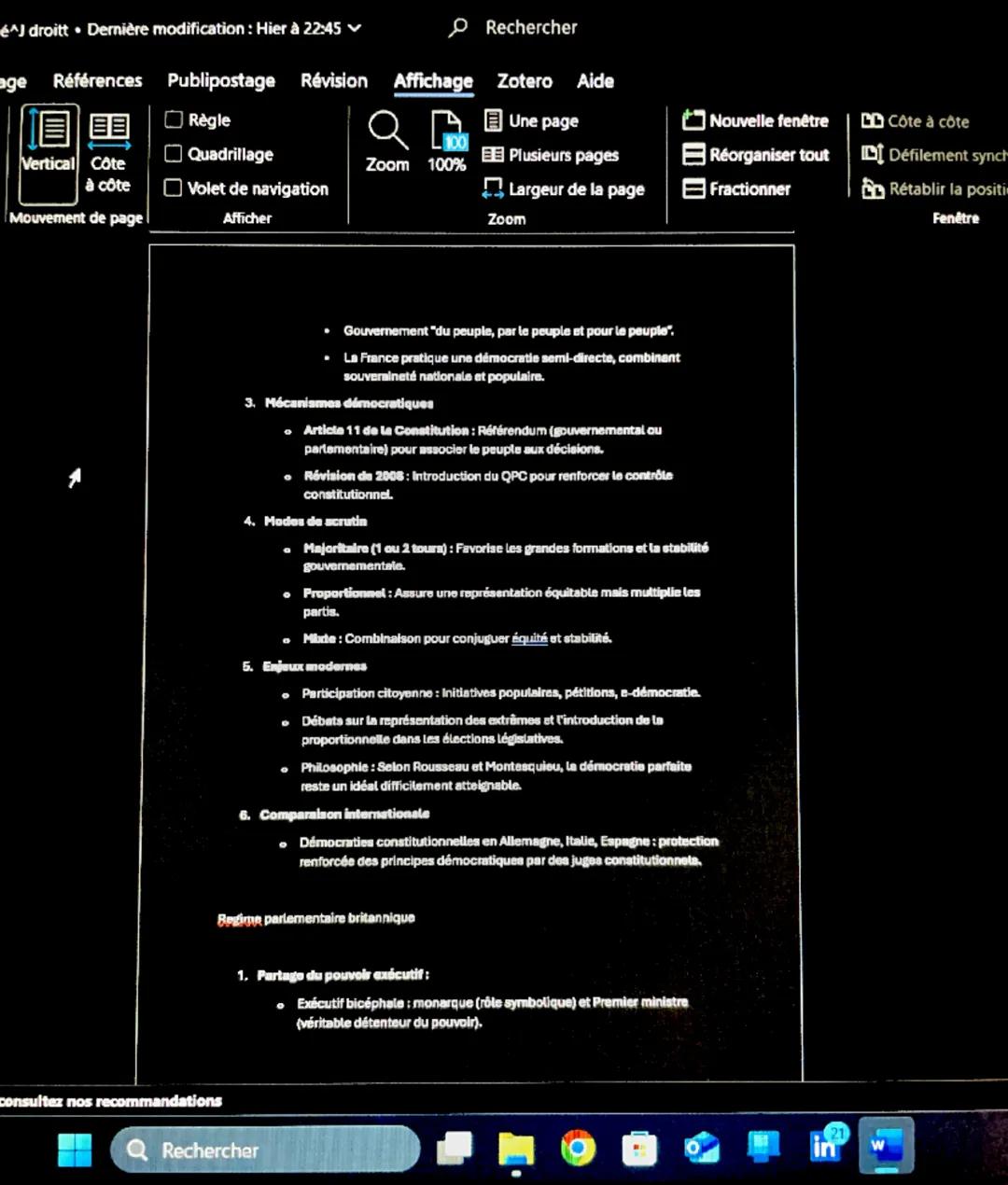 né^J droitt Dernière modification: Hier à 22:45
age
Références Publipostage
Vertical Côte
à côte
Mouvement de page
ㅁㅁㅁ
Règle
Rechercher
Révi