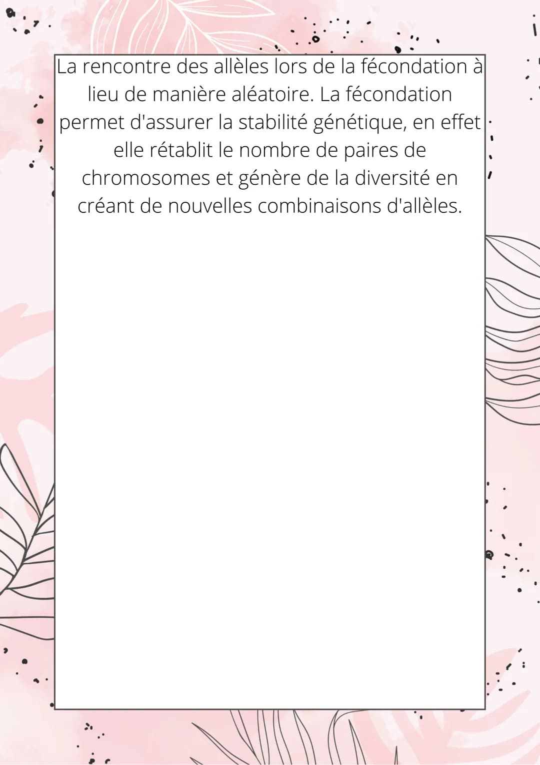 Les origines de la
biodiversité génétique
MM
L'information génétique est porté par la
molécule d'ADN, divisé en gène.
Les gènes sont portés 