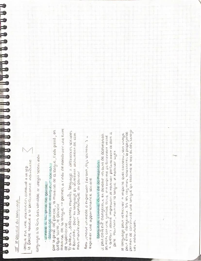 Language
language tout systeme d'expression et communicat
qui a pour fonction de transmettre un message
1. le language comme propre de l'hom