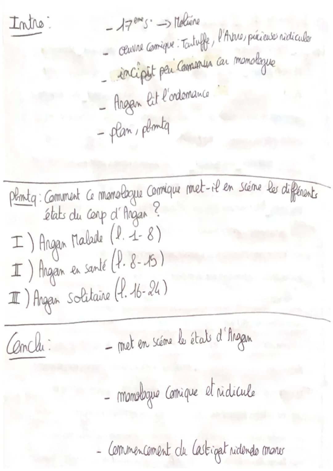 Acte I, Scene 1, Le Malade imaginaire
Angan Plus, le clystère de monsieur, réitéré le soir, comme dessus, trente sols » Monsieur
Fleurant, d