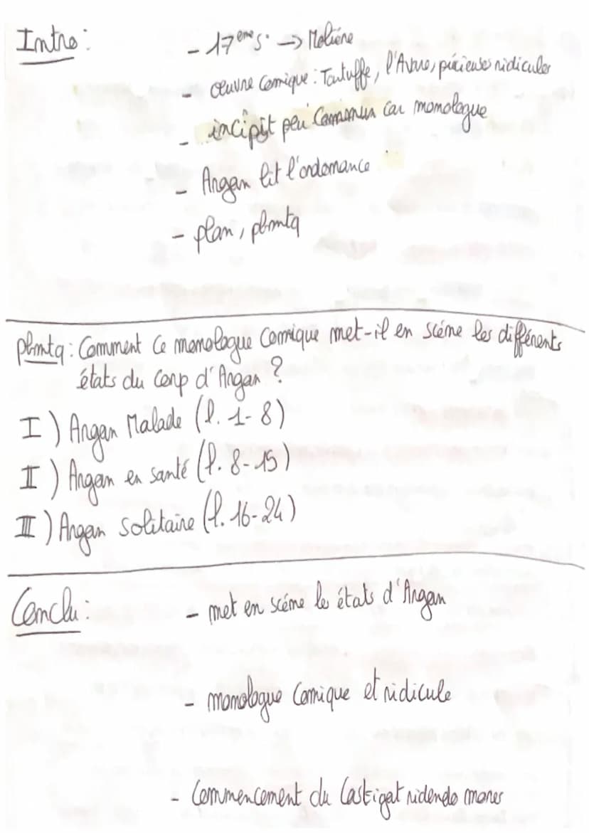 Acte I, Scene 1, Le Malade imaginaire
Angan Plus, le clystère de monsieur, réitéré le soir, comme dessus, trente sols » Monsieur
Fleurant, d