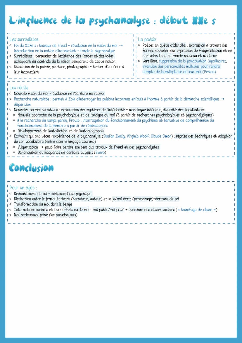୮
I XIXe s
les métamorphoses du moi
la recherche de soi
L'au-delà du moi romantique
lo Début XIX s: romantisme
I
I
I
I
I
10 Derniers tiers d
