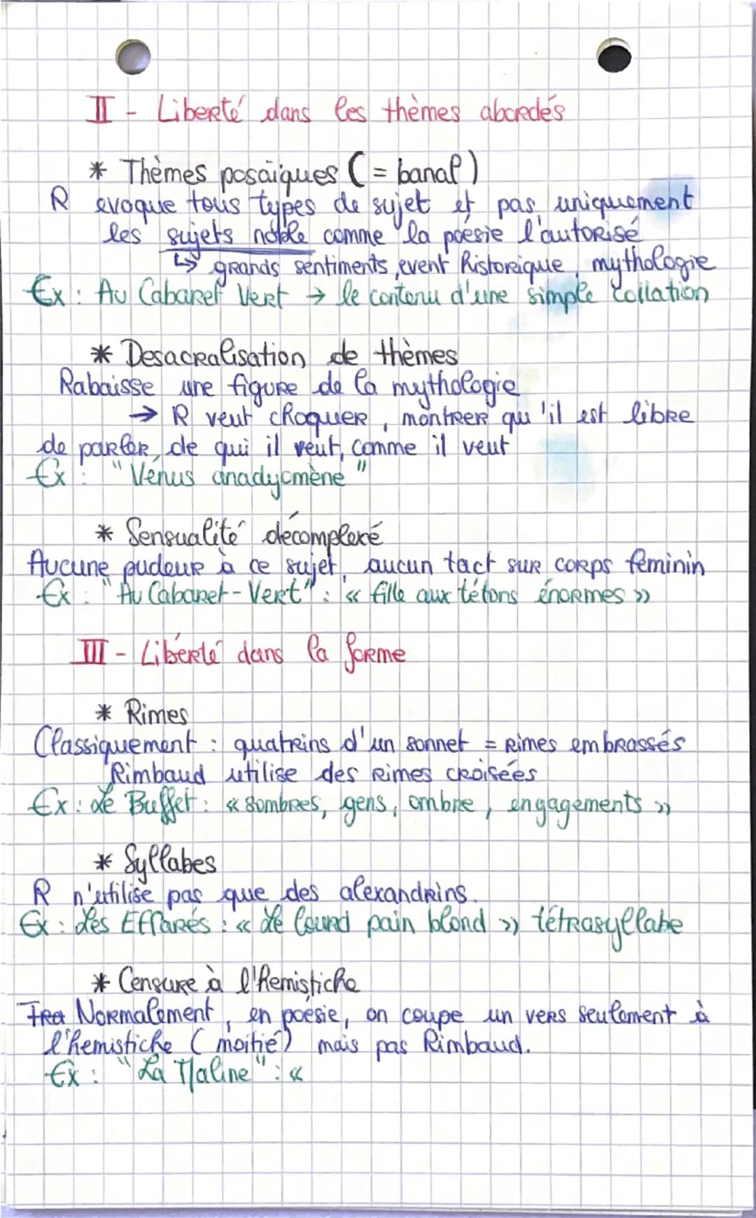 DISSERTATION
Cahiers de Douai
En quoi Rimbaud profe-il l'emancipation
I - Quête de liberté sur le plan individuel
*Rebellion contree sa fami