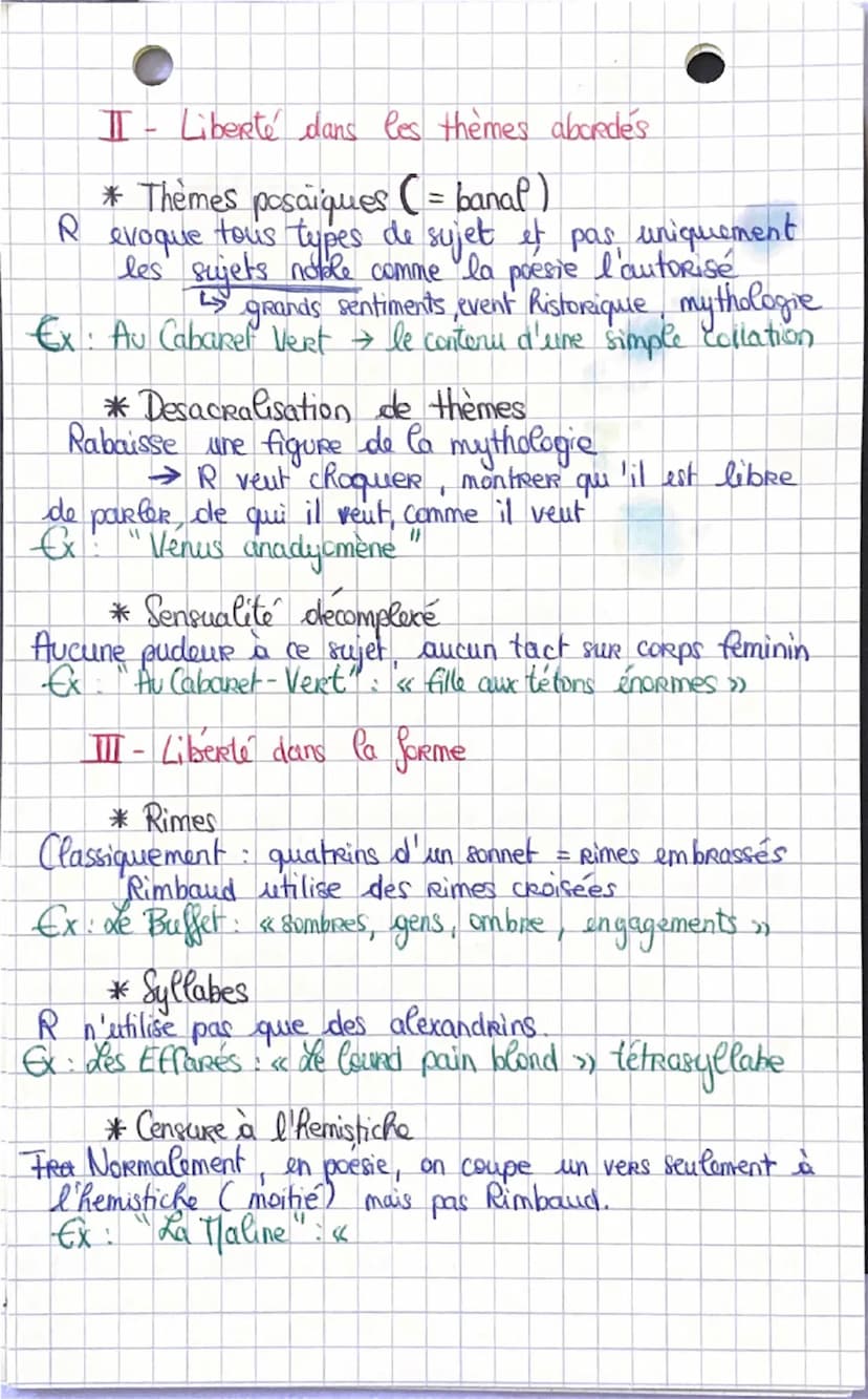 DISSERTATION
Cahiers de Douai
En quoi Rimbaud profe-il l'emancipation
I - Quête de liberté sur le plan individuel
*Rebellion contree sa fami