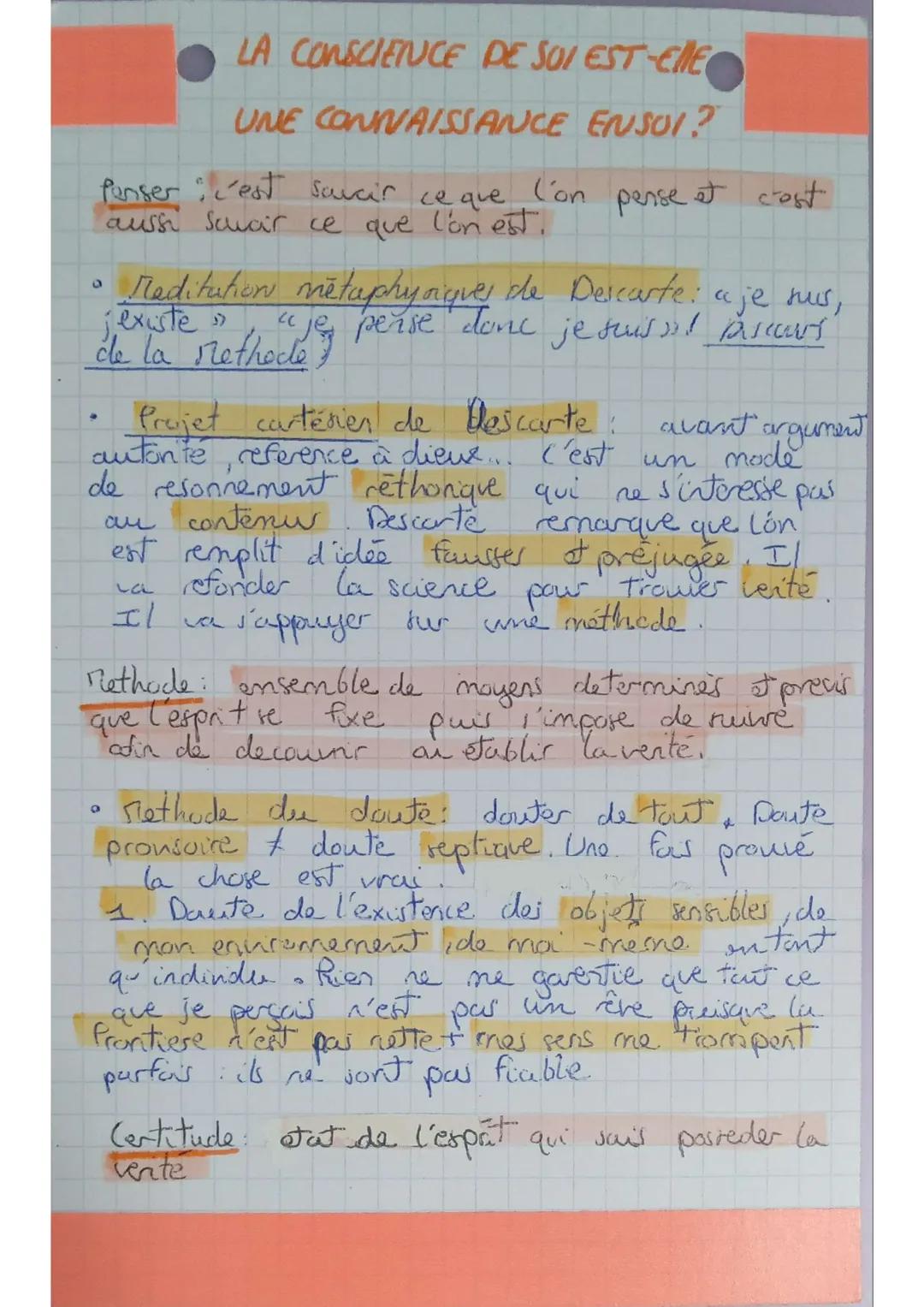 # LA CONSCIENCE DE SOI EST

ELLE UNE CONNAISSANCE
EN SOI?

La conscience psychologique: se rendre compte de
soi et, par suite, de ce qui se 