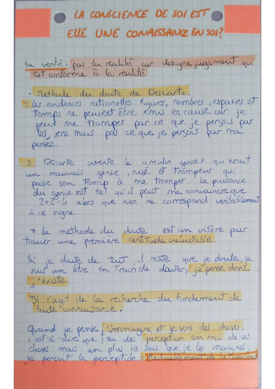# LA CONSCIENCE DE SOI EST

ELLE UNE CONNAISSANCE
EN SOI?

La conscience psychologique: se rendre compte de
soi et, par suite, de ce qui se 