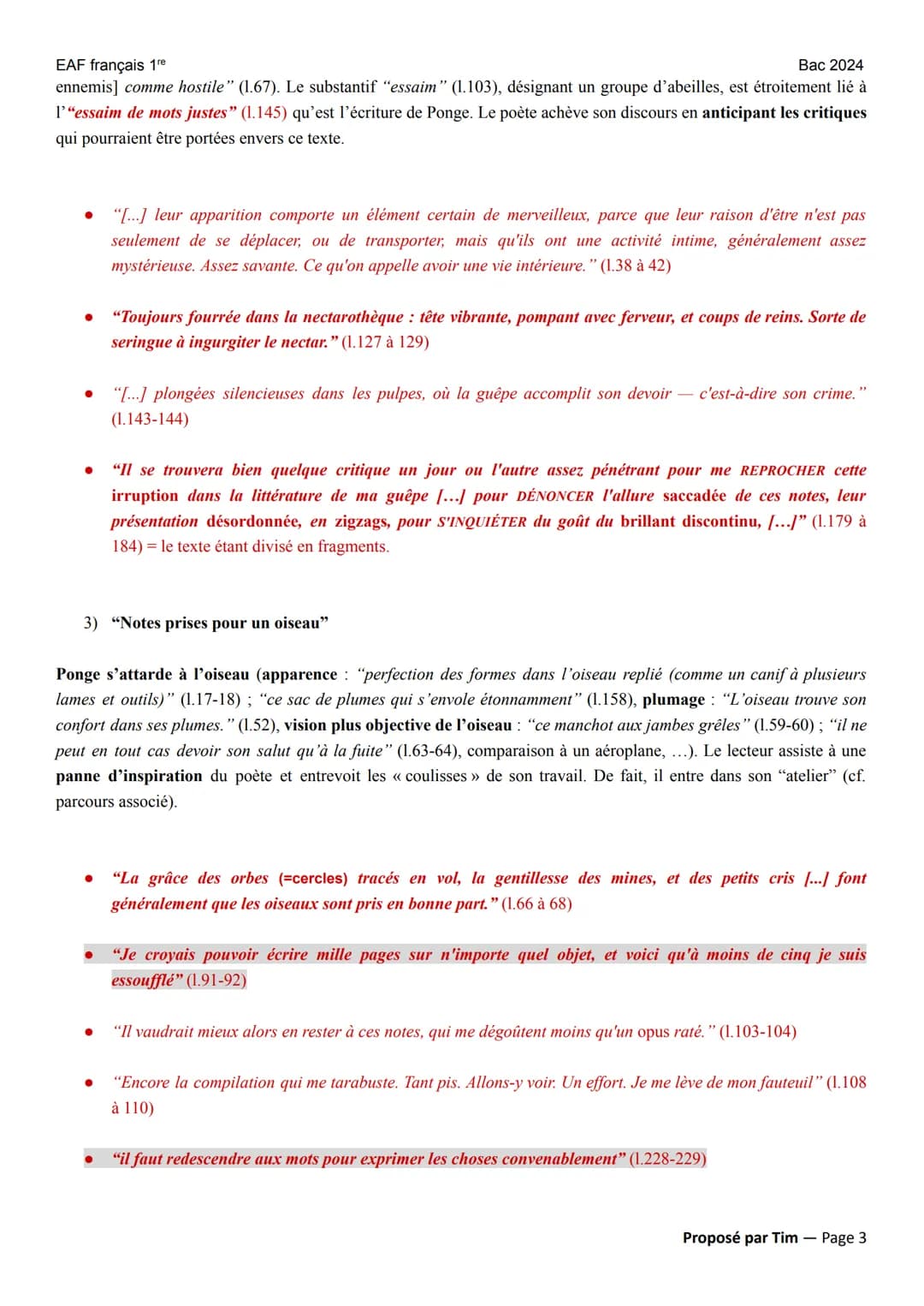 EAF français 1re
POÉSIE XIX au XXIⓇ
La Rage de l'expression (LRE) (1952) de Francis Ponge éditions Folio+ Lycée (2023)
Parcours : << dans l'