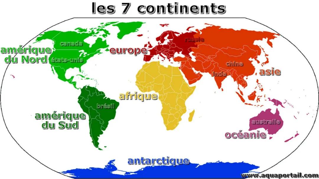contients monde