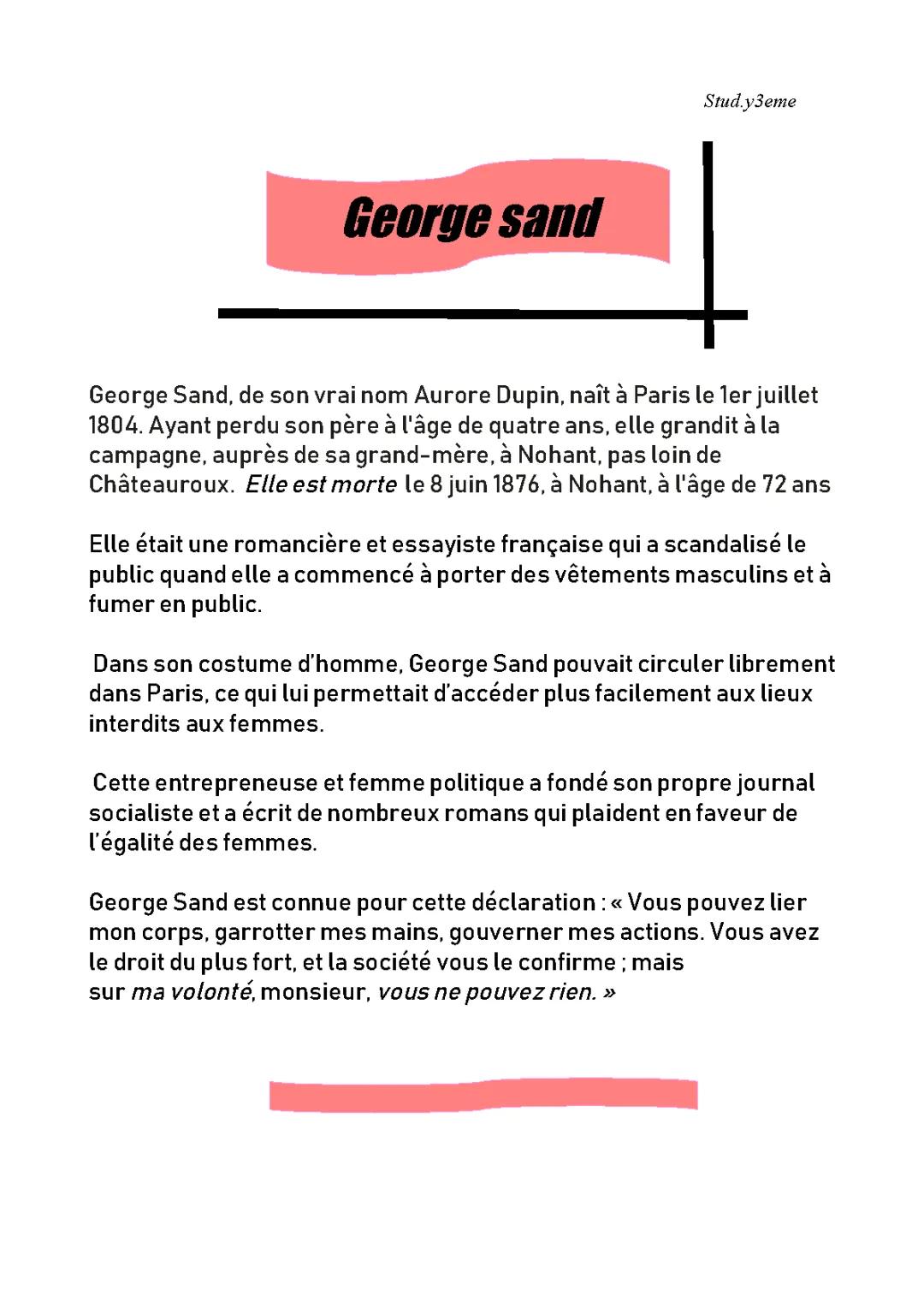George Sand