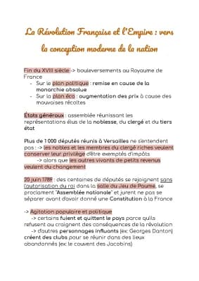 Know La Révolution français et l'Empire thumbnail