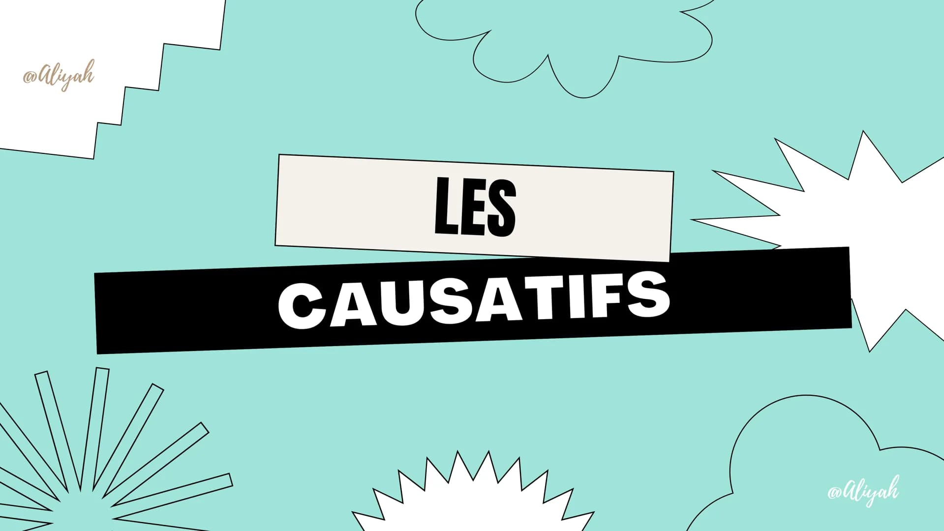 @Aliyah
LES
CAUSATIFS
@Aliyah HAVE/MAKE
• Quand on veut faire accomplir une action par quelqu'un d'autre, on
utilise : sujet + have (conjugu