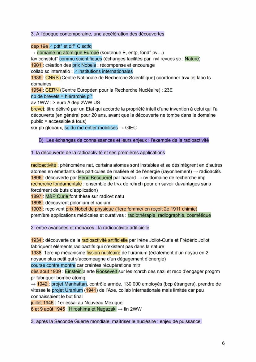 La connaissance
chapitre introductif : La place de la connaissance dans le monde
contemporain : vers une société de la connaissance ?
→ Qu'e