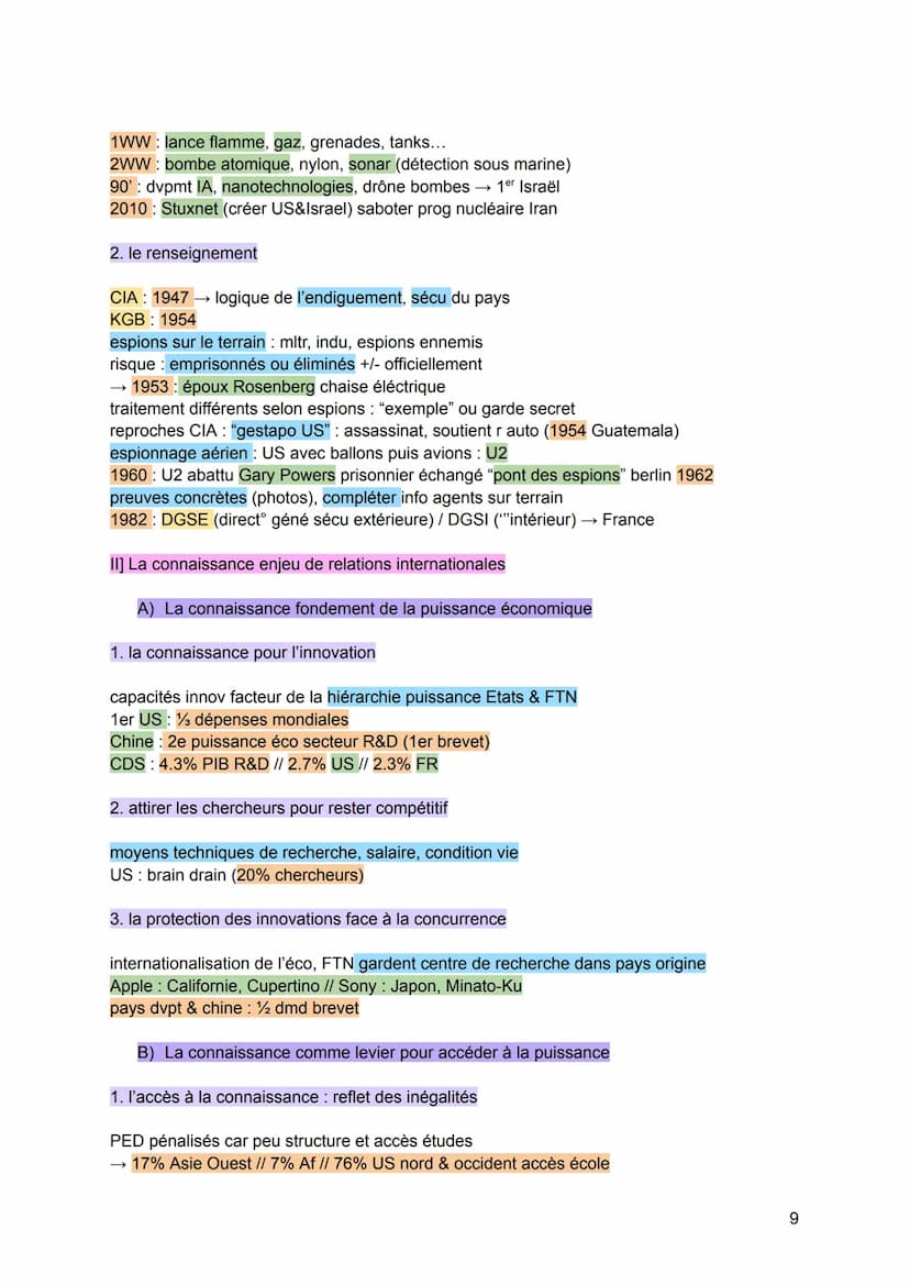 La connaissance
chapitre introductif : La place de la connaissance dans le monde
contemporain : vers une société de la connaissance ?
→ Qu'e