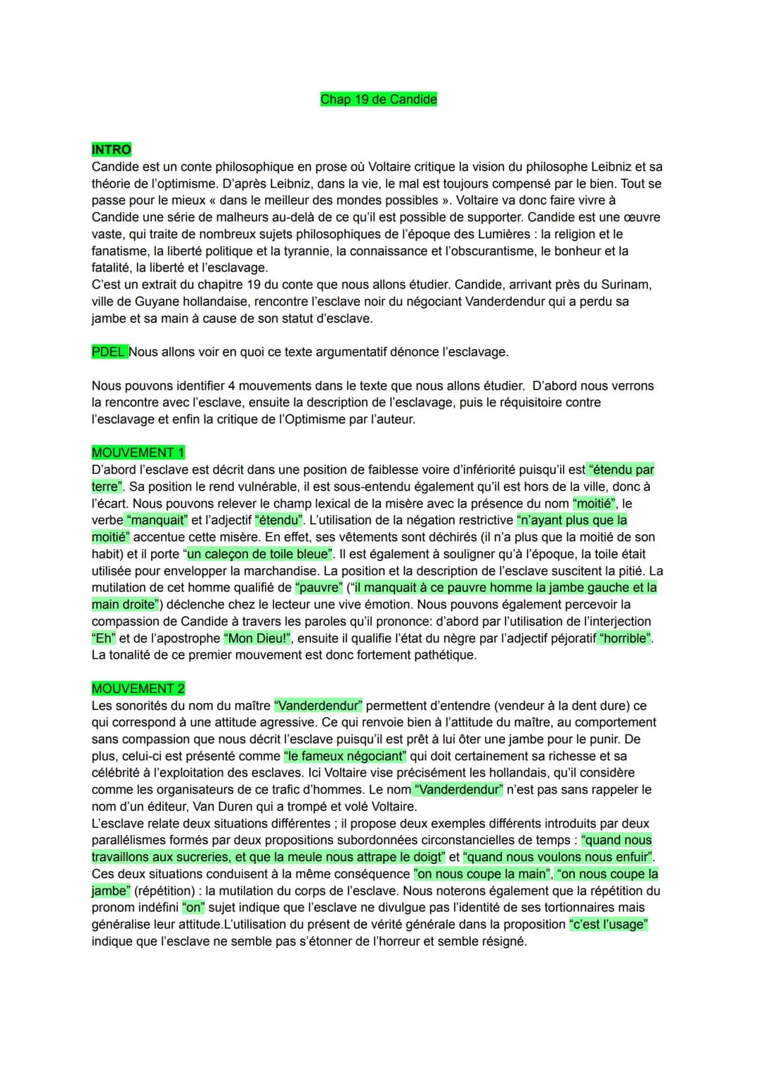 Chap 19 de Candide
INTRO
Candide est un conte philosophique en prose où Voltaire critique la vision du philosophe Leibniz et sa
théorie de l