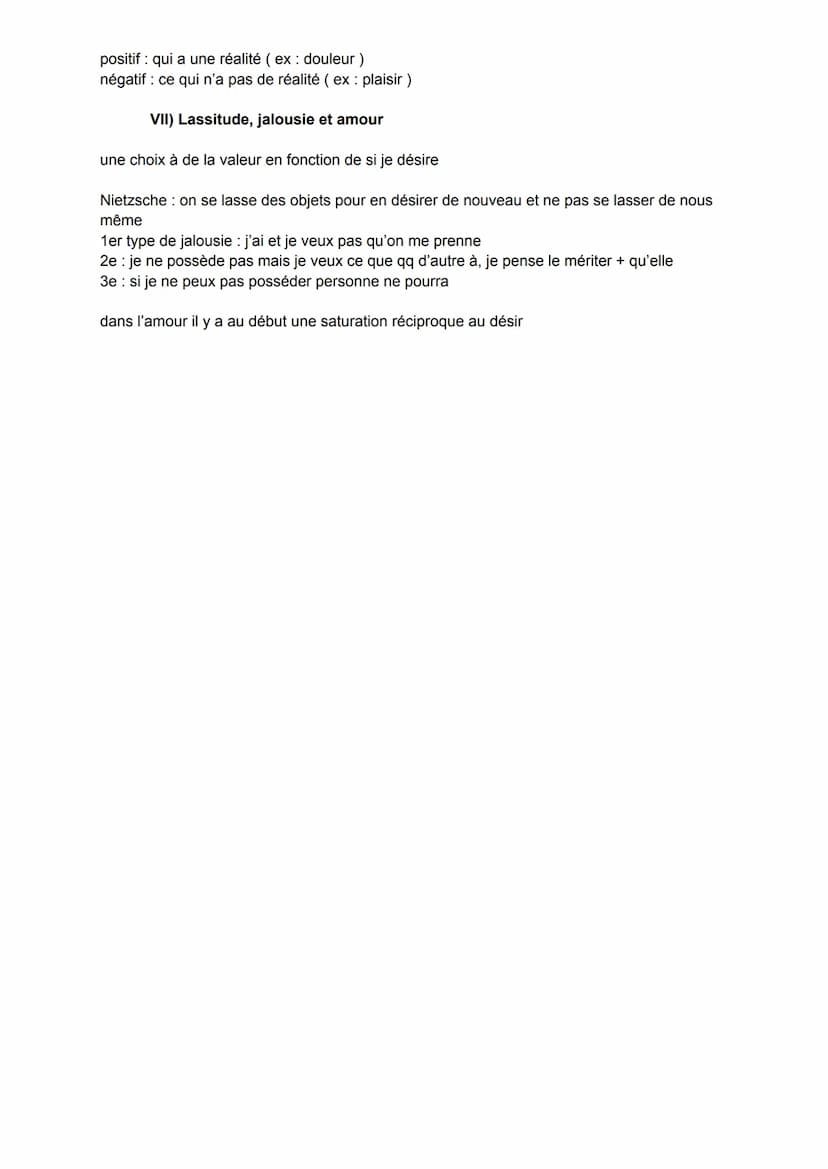 Bonheur et Devoir
désir comme tendance = qui me pousse à qqch
désir comme manque = qui cherche à se combler
2 types de désir :
4 rapports en