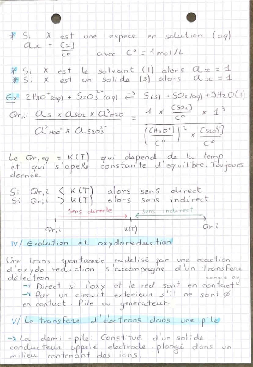 Ok/Red
Physique
CHAP. 9. EVOLUTION SPONTANNEE D'UN
SYSTEHE
I/Trans formation
CHIMIQUE
total
et
pon
Comparer l'avancement Final
de
distinguer