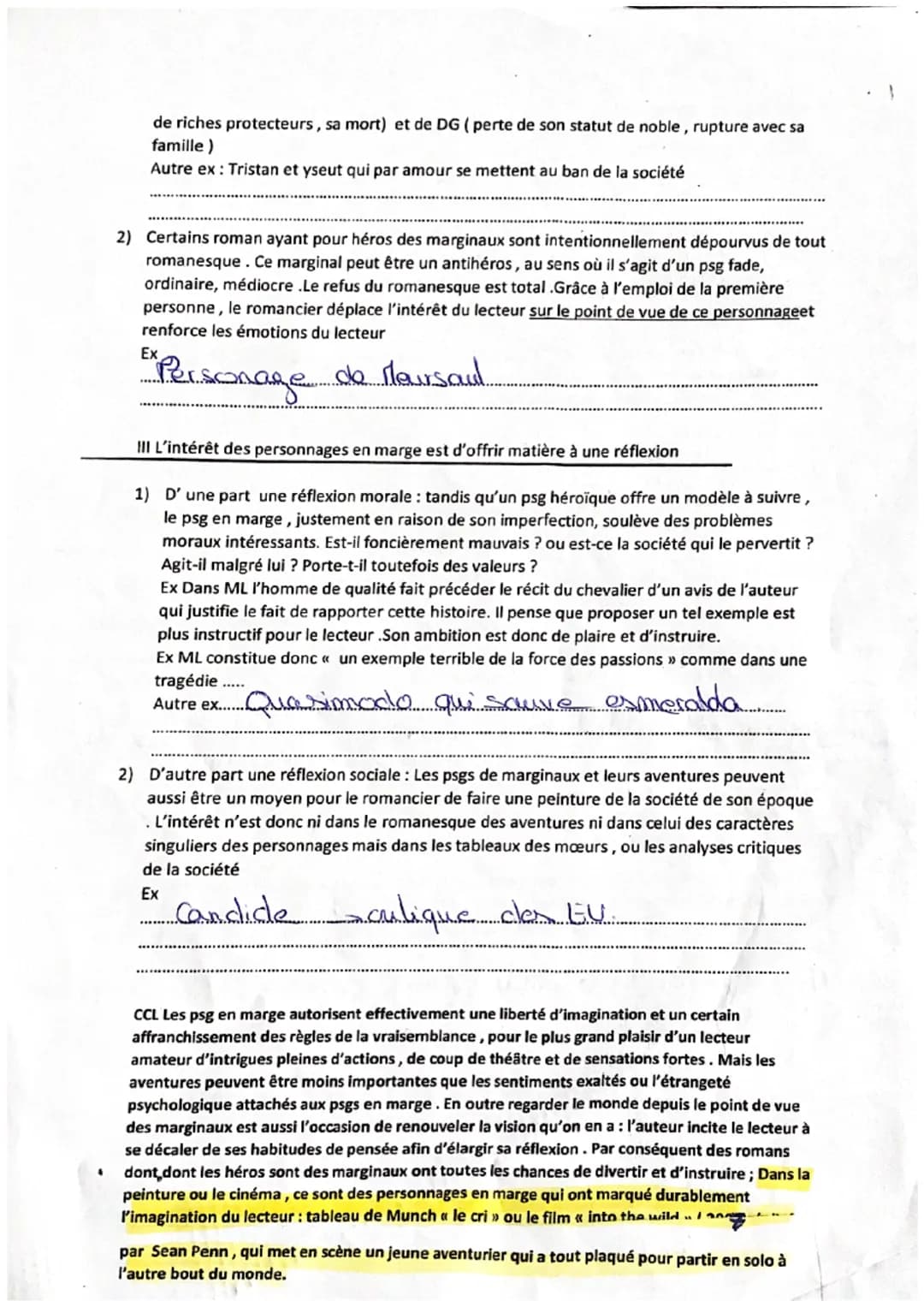 Corrigé de la dissertation
Sujet de dissertation
D'après votre lecture de Manon Lescaut et des autres textes du parcours associé, pensez-vou
