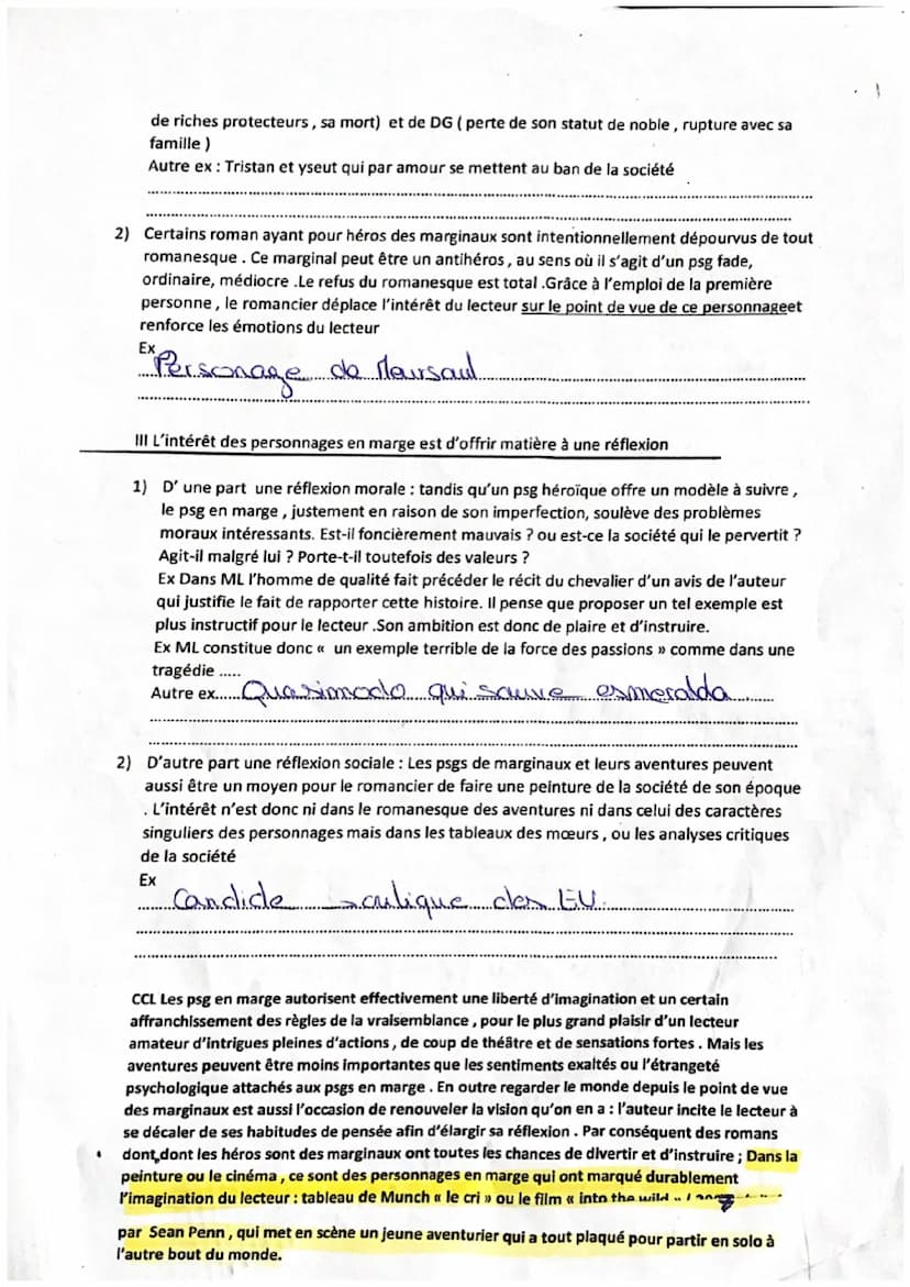 Corrigé de la dissertation
Sujet de dissertation
D'après votre lecture de Manon Lescaut et des autres textes du parcours associé, pensez-vou