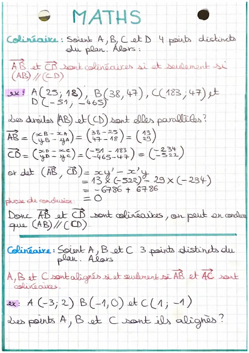 MATHS
Les secteurs
Vecteur du plan: noté te par ex, c'est l'objet
i
ex
A
AB
mathématique qui correspond à une
translation du plan caractéris