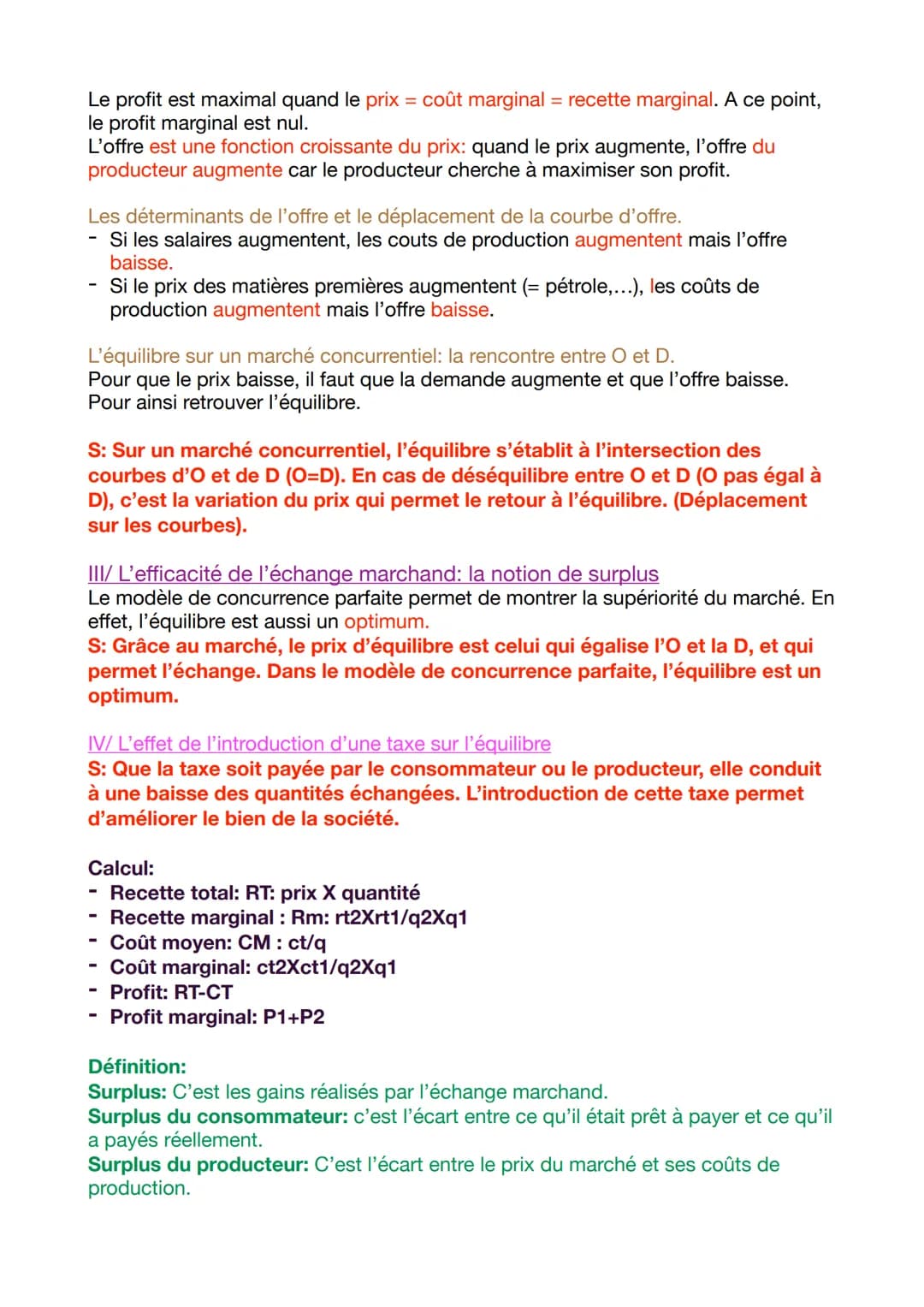 SES
Chapitre 1: Comment fonctionne un marché concurrentiel ?
Dans un marché, il y a des acheteurs/ consommateurs mais aussi des producteurs.