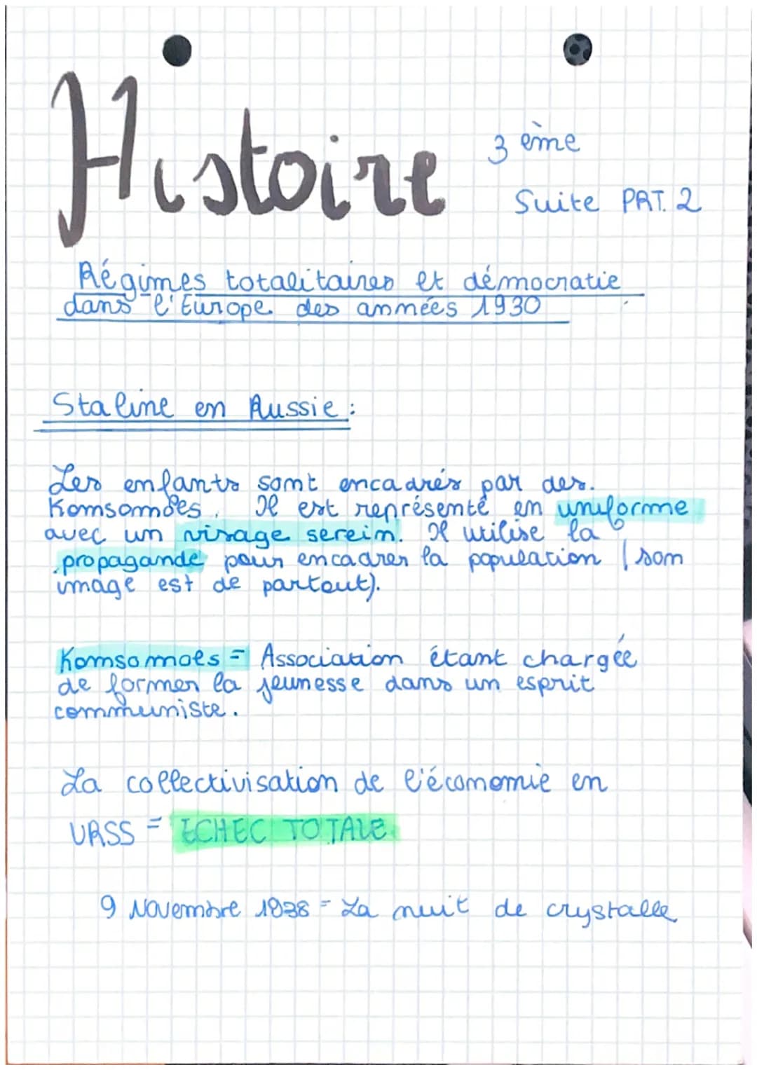 Histoire
Régimes totalitaires et démocratie dans
années 1930
APRÈS LA MERE GUERRE MONDIALE.
Hitler en Allemagne
3²
3 ème
POL
Des gouvernemen