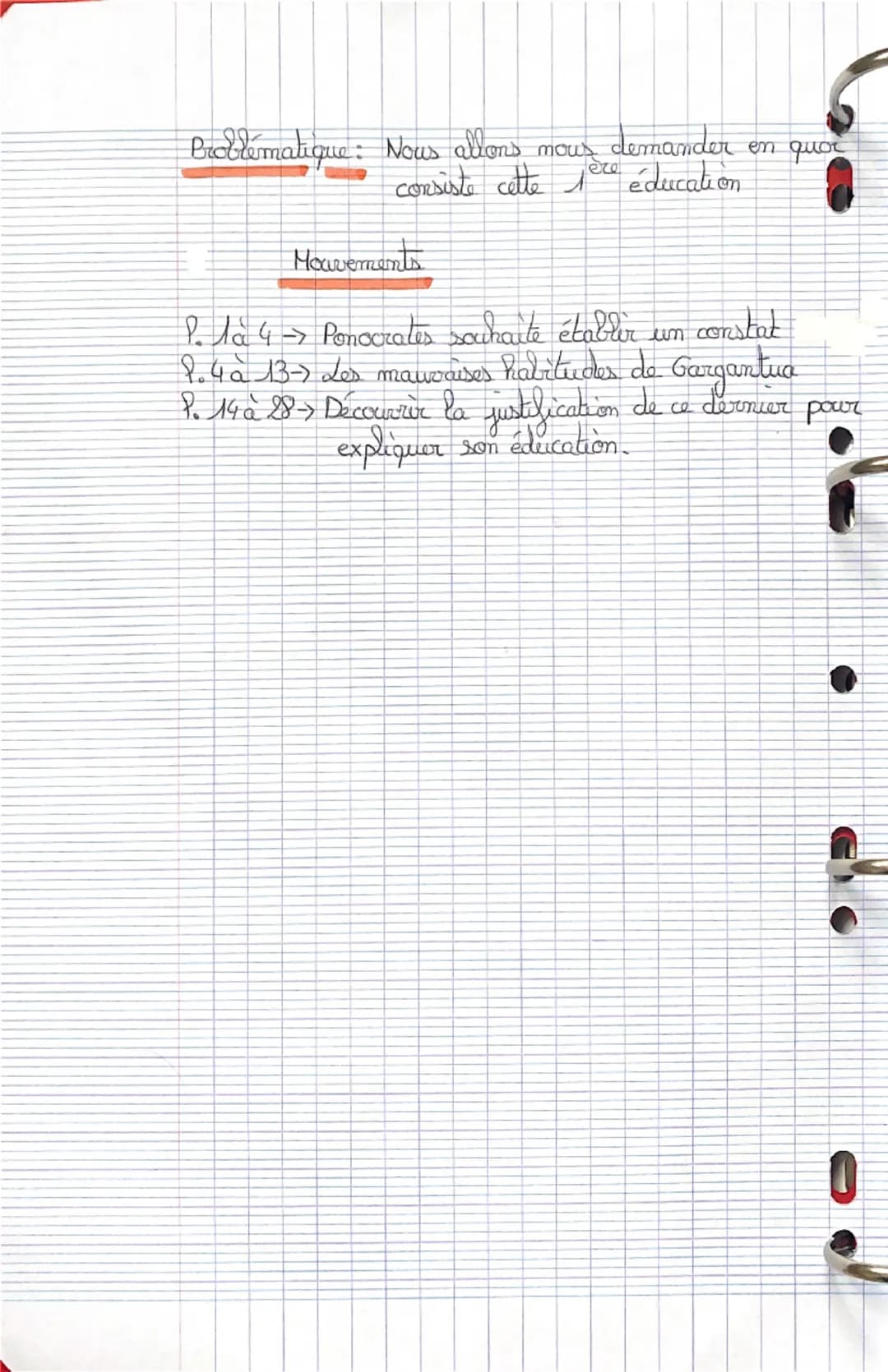 Texte 1
Garganina : Chapitre 20
•
Objet d'étude: La littérature d'idées du XVI siècle au
XVIII side
Parcours: La bonne éducation
•Introducti