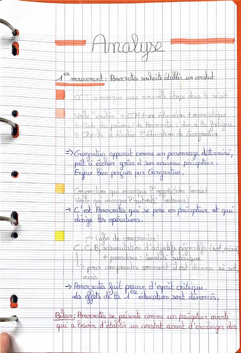 Texte 1
Garganina : Chapitre 20
•
Objet d'étude: La littérature d'idées du XVI siècle au
XVIII side
Parcours: La bonne éducation
•Introducti